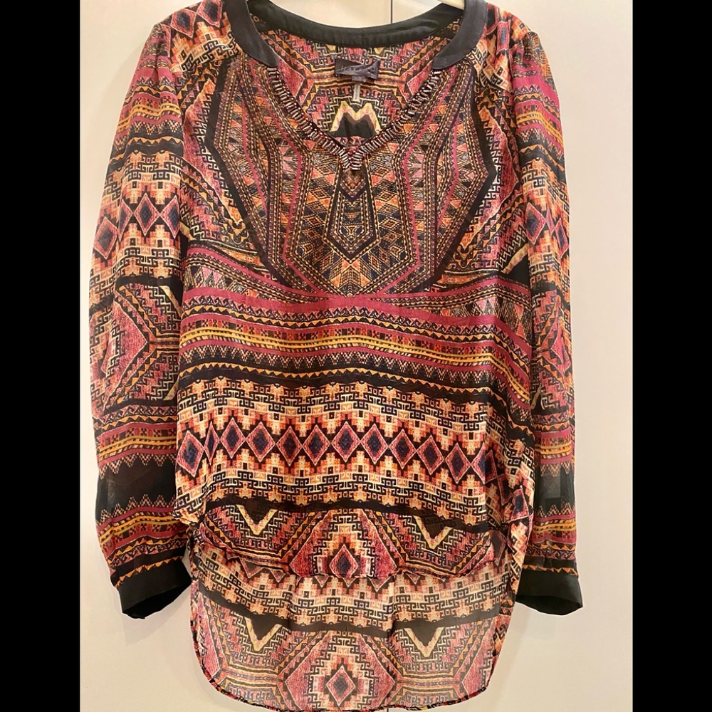 HALE BOB Silk Chiffon Top